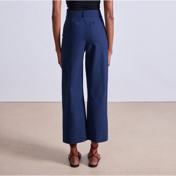 A PIECE APART CLASSIC MERIDA PANT IN NAVY BLUE SIZE 4 - Picture 3 of 8
